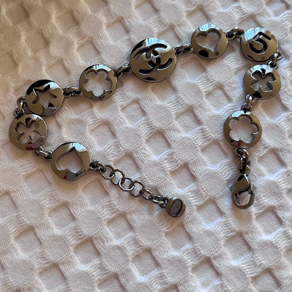 NEW CHANEL Charm Bracelet - Gunmetal - Picture 3 of 3